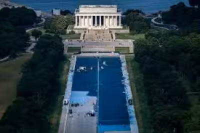 Trump touts Reflecting Pool revamp as spending tops $14.8 million