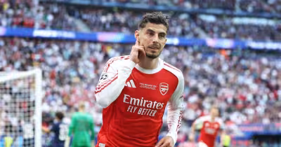 Truc Tiep Bong Da: Havertz’s fifth-minute strike gives Arsenal 1-0 lead vs PSG
