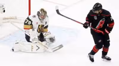 Carter Hart breaks silence as Golden Knight, but team limits questions in Stanley Cup run