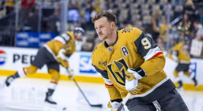 Jack Eichel says Golden Knights are playing their best hockey as they head into Game 2