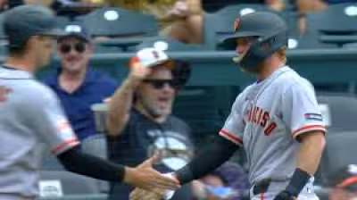 Jonah Cox called up and records hit in MLB debut as Giants win 19-6