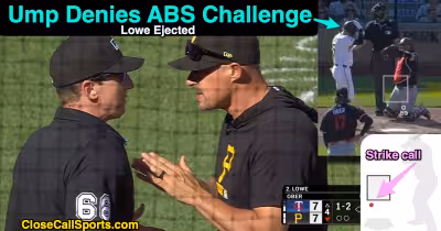 Brandon Lowe Ejected After ABS Challenge Denied; Umpire ID Disputed