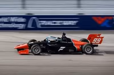 Myles Rowe Goes Last-to-First in Final Laps at INDY NXT World Wide Technology Raceway