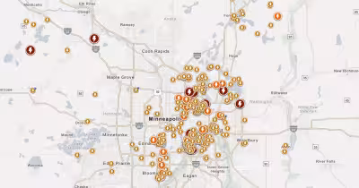 Xcel Energy Outage Map shows 52,000+ customers without power in Minnesota