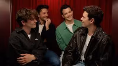 Bridgerton reunion: Will Tilston, Jonathan Bailey, Luke Newton and Luke Thompson look back