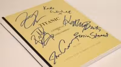Leonardo Dicaprio-signed Titanic script sells for just £620 at auction