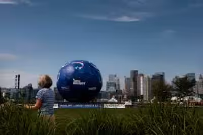 World Cup Ball: Boston Awarded Guinness Record for 47‑Foot Inflatable at Piers Park