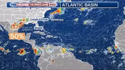 National Hurricane Center monitors first tropical disturbance over northeastern Mexico