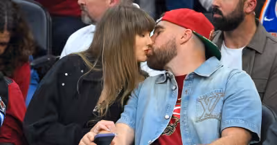 Taylor Swift Travis Kelce Cameo: Kelce Unveils 'Pretty Man' Poster at New Heights