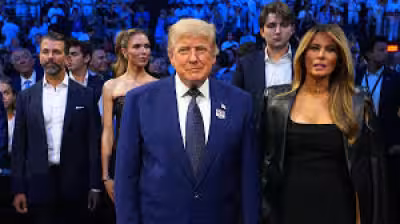 Barron Trump Returns to Public View at White House Trump Family Ufc Freedom 250