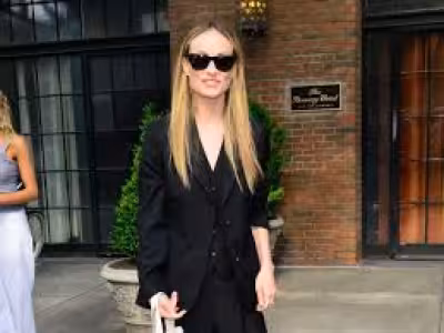 Olivia Wilde in Head-to-Toe Black Outside The Bowery Hotel — A Summer Statement