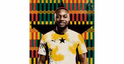 Antoine Semenyo unveils Kente‑inspired World Cup artwork in Toronto