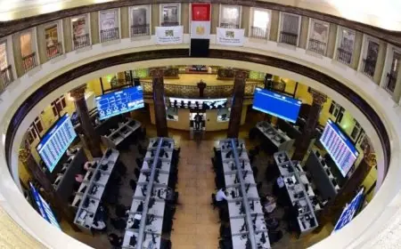 انخفاض مؤشرات البورصة يغلق تعاملات الثلاثاء بآداء سلبي