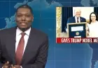 Michael Che Criticizes Trump’s “Psycho” Peace Prize Attempt on SNL