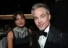 Chris Pine and Keana Sky Wenger Enjoy Rare Golden Globes Date Night