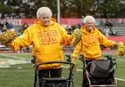 Michigan College Stunt Team Welcomes Assisted Living Residents to Cheer Performance