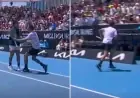 Luciano Darderi Sprints Off Court After First-Round Triumph at Australian Open