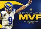 Matthew Stafford Earns 2025 PFWA MVP Honors