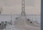 Mackinac Bridge Faces Blowing Snow Warning, Urging Caution