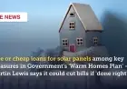 “Warm Homes Plan Offers Free Loans for Solar Panels”
