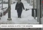 Orange Alert Issued for Winnipeg Weather Conditions