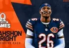 Bears’ Nahshon Wright Joins NFC Roster for Pro Bowl Games