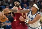 Jarrett Allen Fouls Paolo Banchero in Cavaliers vs. Magic Second Half Duel