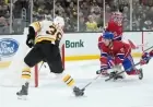 Geekie Hits 100th Goal as Bruins Edge Canadiens 4-3, Caufield Nets Hat Trick
