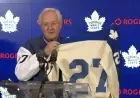 Sittler Energizes Leafs Room Before 10-Point Game Ceremony