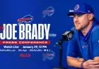 Watch Joe Brady’s Introduction as Buffalo Bills Head Coach: Streaming Details