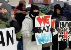 Hundreds Rally Against ICE in Downtown Brainerd