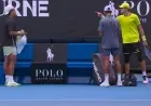 Aussie Player Confronts Rival After Junior Doubles Win