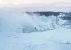 Bitter Cold Partially Freezes Niagara Falls