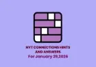 Connections Puzzle for Thursday, January 29, 2026 : Today’s Groups, Answers, and the Wordplay Traps Driving “NYT Connection” Searches