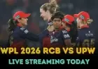 Watch RCB vs UPW T20 Live – WPL 2026 Streaming Guide
