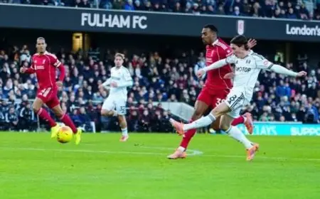 مباراة ليفربول وفولهام تنتهي بتعادل مثير في الدوري الإنجليزي شاهد الفيديو