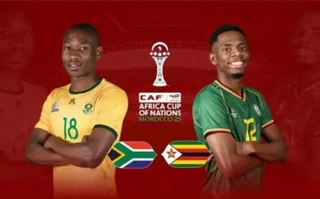 القوة الضاربة تسيطر على التشكيل الرسمي لمباراة جنوب إفريقيا ضد الكاميرون في أمم إفريقيا