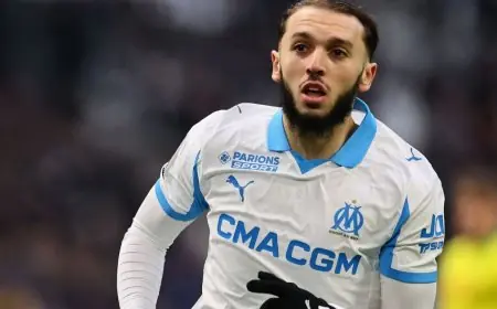 عودة أمين غويري المثير في هزيمة مارسيليا بـ9 لاعبين بعد غيابه عن كأس إفريقيا