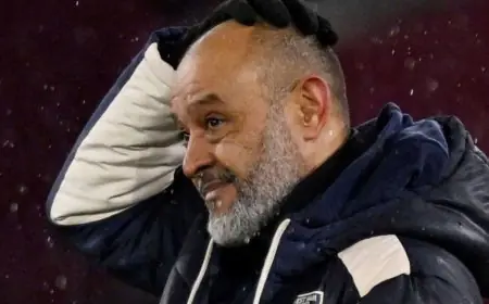 نونو سانتو يواجه الإقالة بعد هزيمة أمام فريقه السابق عقب رحيل أموريم وماريسكا