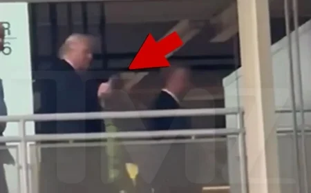President Trump Caught on Video Gesturing at Ford Worker After Heated Exchange