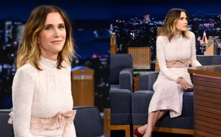 Kristen Wiig Dazzles in Alessandra Rich on ‘Jimmy Fallon’