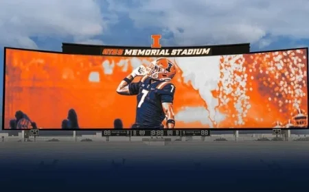 Illinois Unveils Daktronics’ Largest College Football Video Display