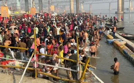 9 Lakh Devotees Participate in Holy Bath in Prayagraj on Ekadashi
