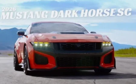 Max Verstappen Unveils 2026 Ford Mustang Dark Horse SC