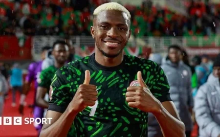 Nigeria’s Victor Osimhen Nears Africa Cup of Nations Scoring Record