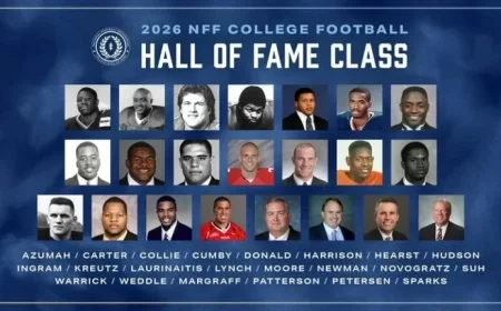 NFF Unveils 2026 College Football Hall of Fame All-Star Class