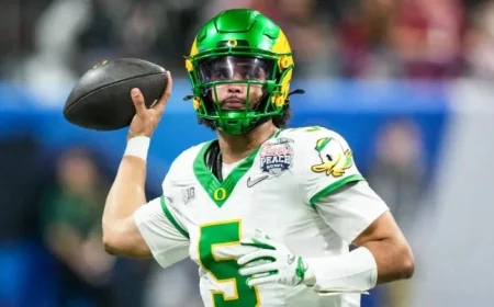 Oregon QB Dante Moore Chooses College Return Over NFL Draft