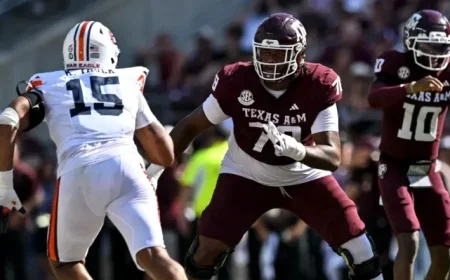 Texas A&M OT Jonte Newman Transfers, Commits to Texas