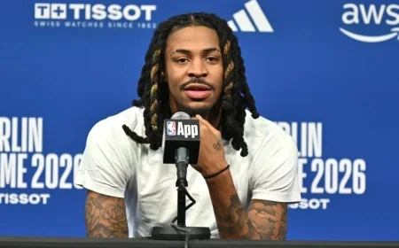 Ja Morant Misses Berlin Game Against Magic Due to Calf Injury