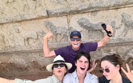 Catherine Zeta-Jones, Michael Douglas Share Family Vacation with Grown Children